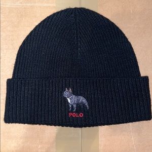 🪁Black Polo Branded Beanie🪁